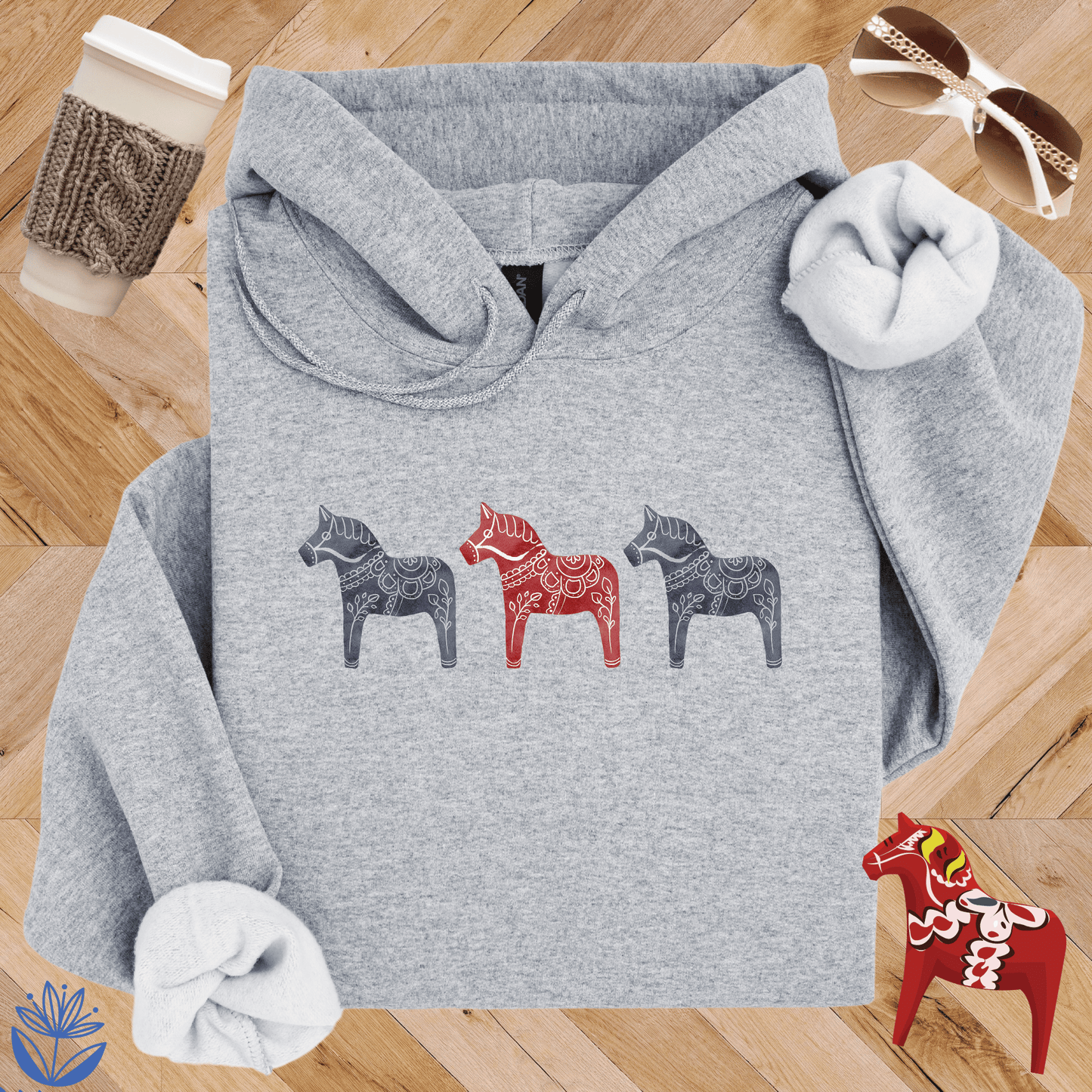 Dala Horse Trio Hoodie