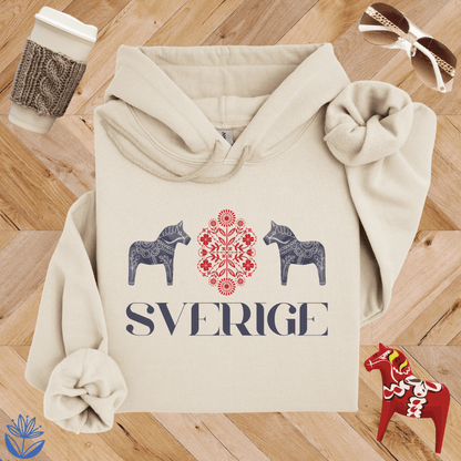 Sverige Dala Horse Hoodie