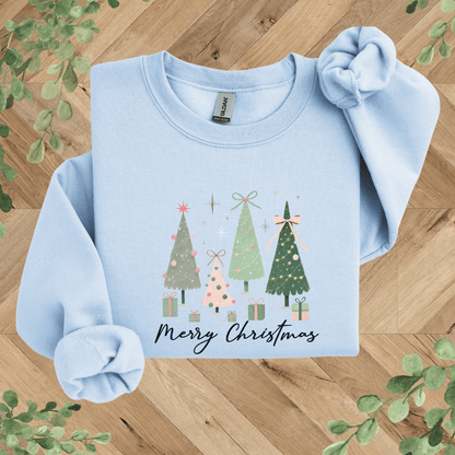 Christmas Trees + Bows Sweatshirt