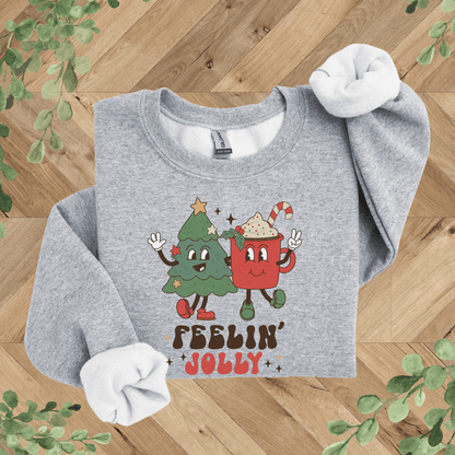 Feelin' Jolly Retro Character Sweatshirt