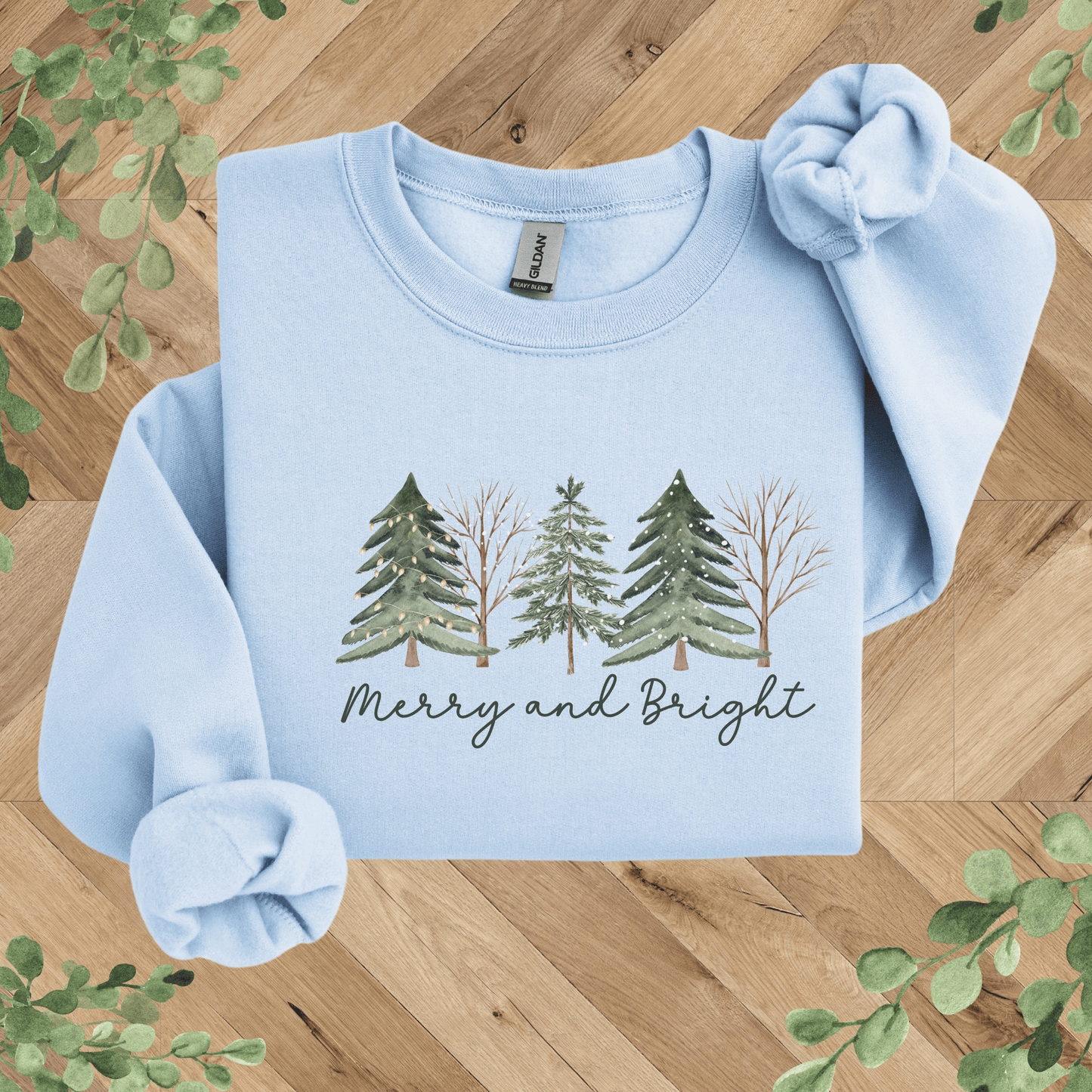 Merry + Bright Christmas Tree Sweatshirt
