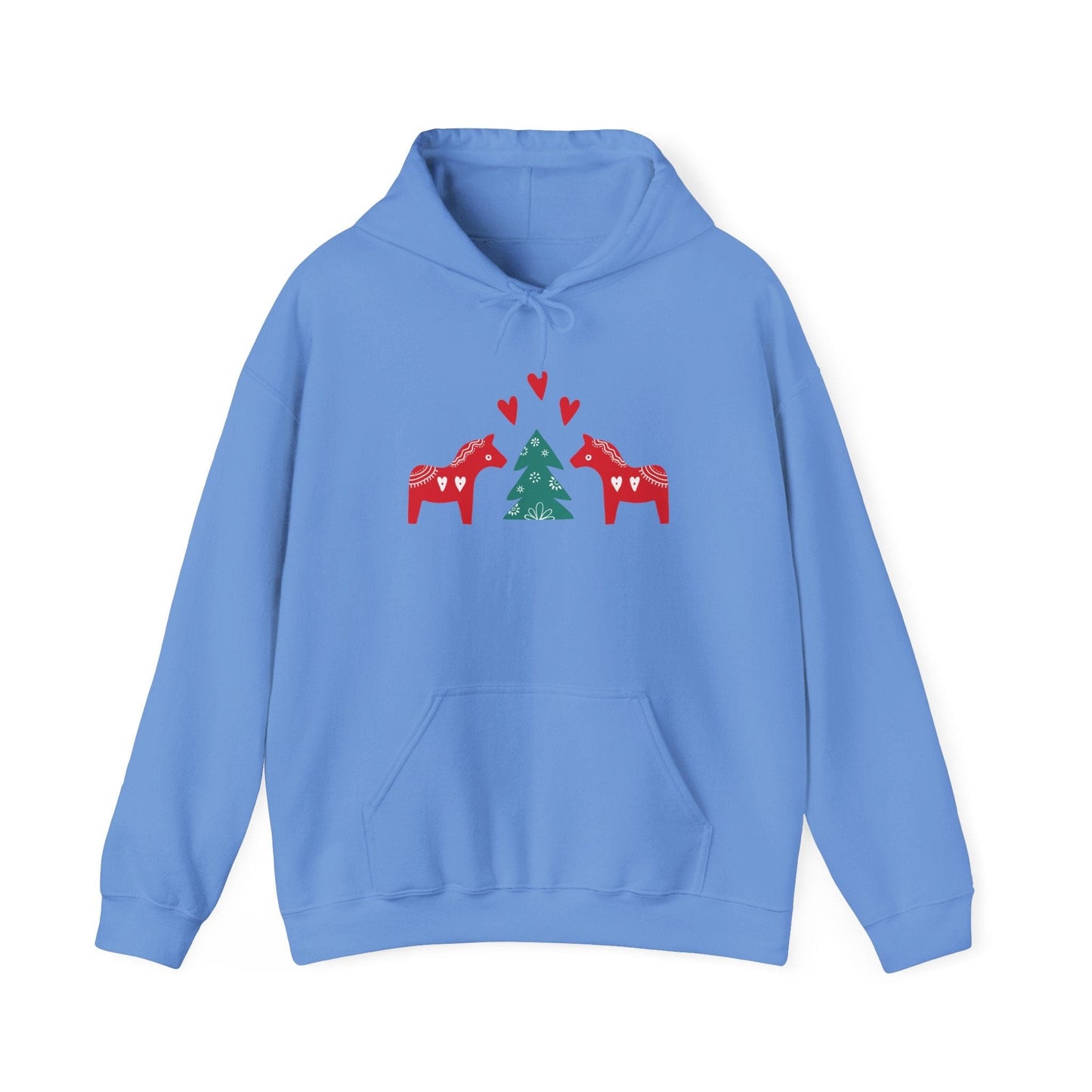 Dala Horse Christmas Hoodie