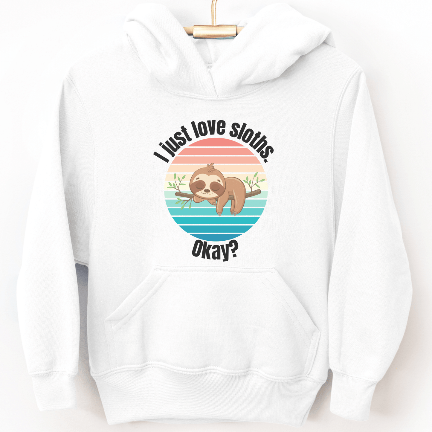 Sloth in Tree Youth Hoodie