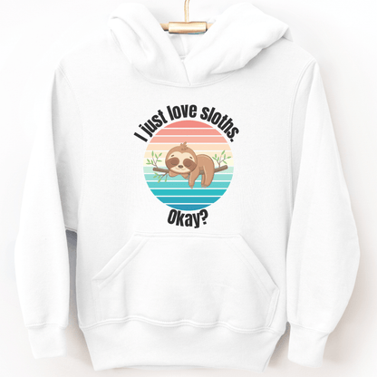 Sloth in Tree Youth Hoodie