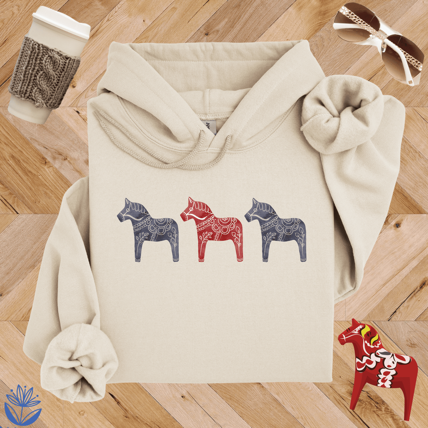 Dala Horse Trio Hoodie