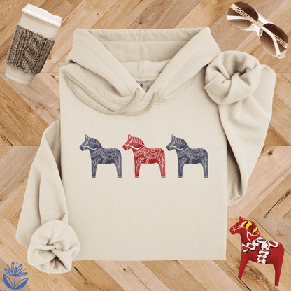 Dala Horse Trio Hoodie