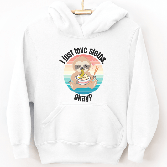 Sloth Eating Ramen Youth Hoodie