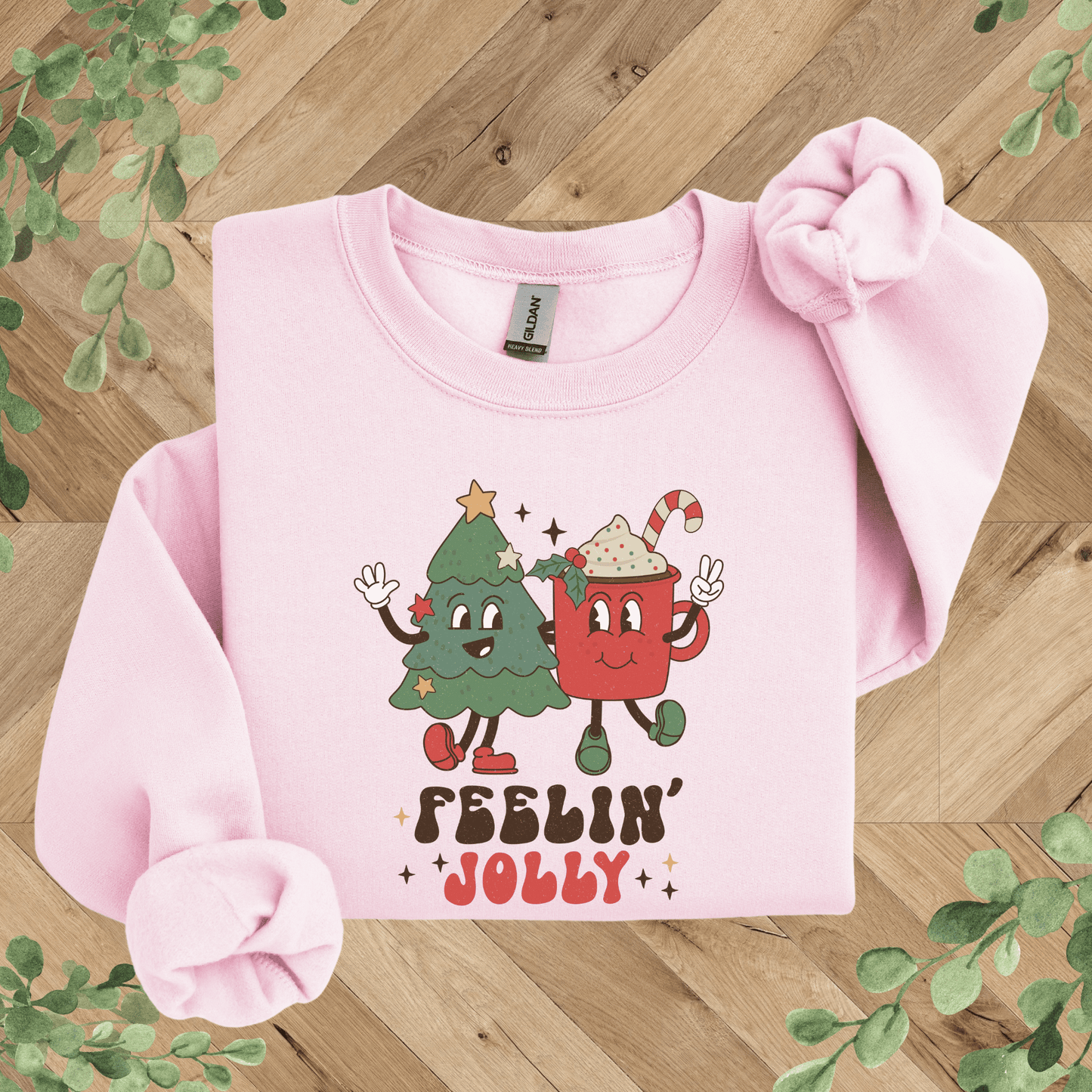 Feelin' Jolly Retro Character Sweatshirt