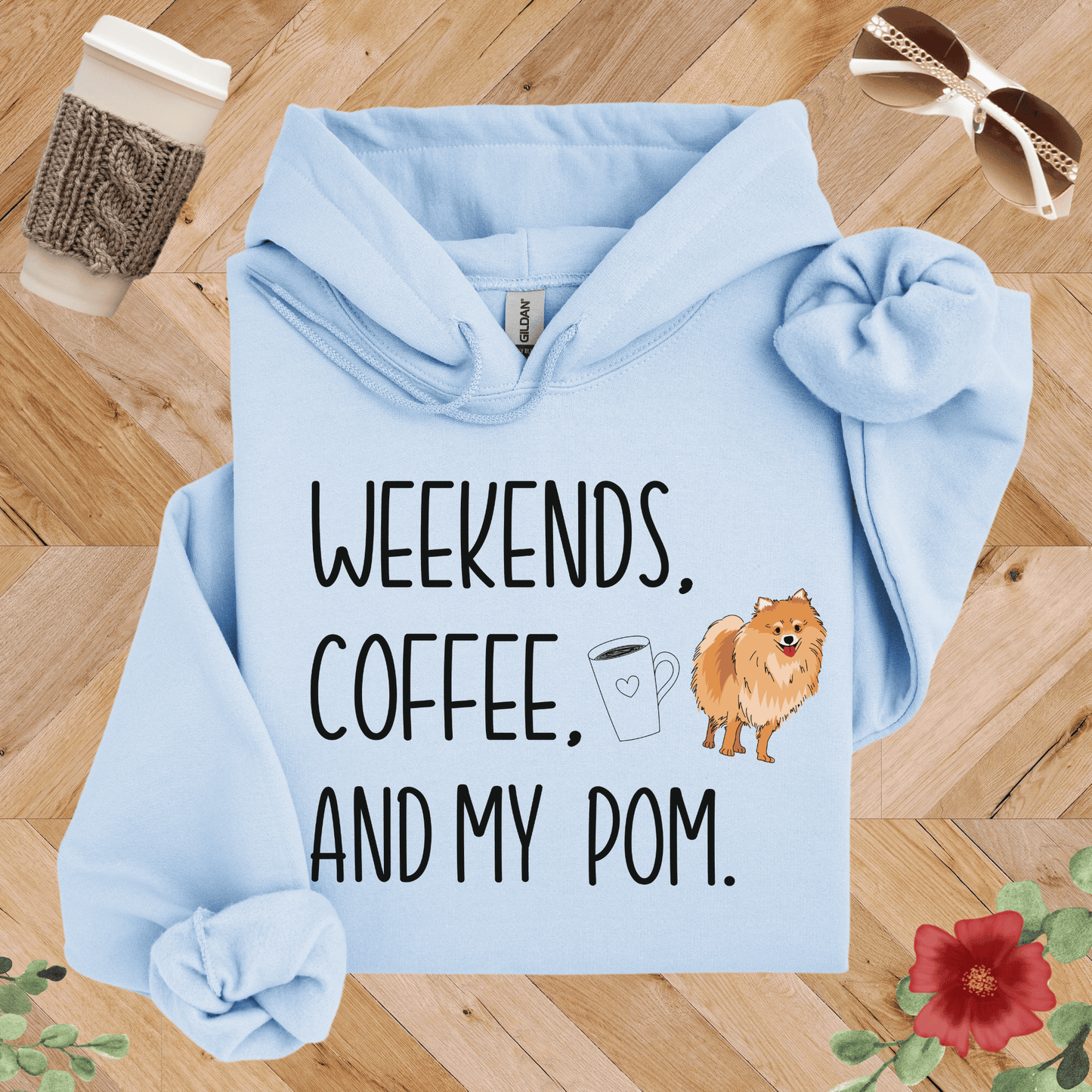 Weekends, Coffee, and My Pom Hoodie