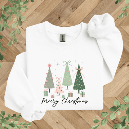 Christmas Trees + Bows Sweatshirt