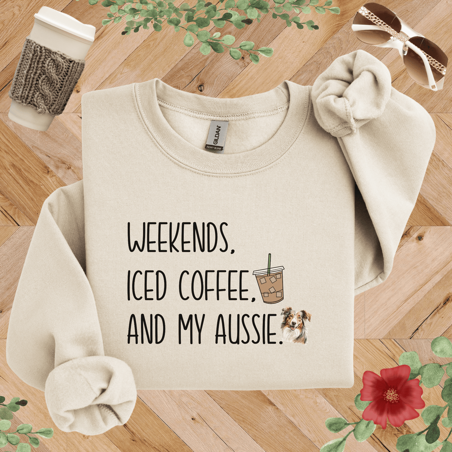 Weekends, Iced Coffee, and My Aussie Sweatshirt