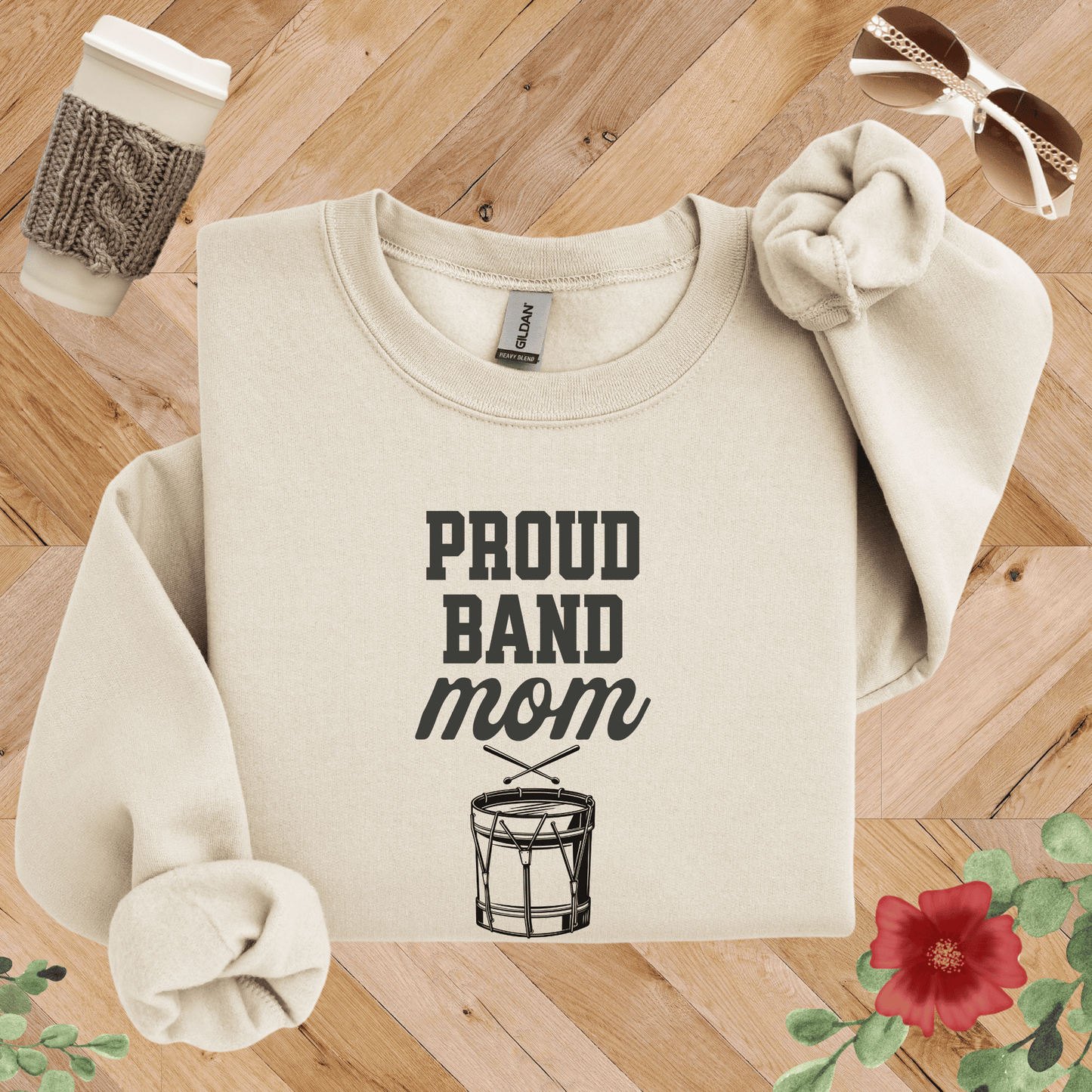 Proud Band Mom Drumline Sweatshirt