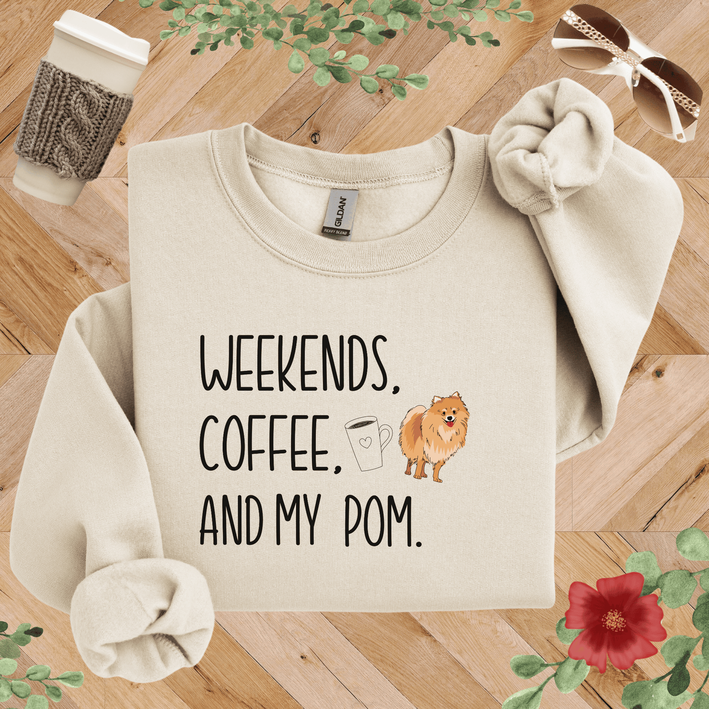 Weekends, Coffee, and My Pom Sweatshirt