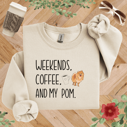 Weekends, Coffee, and My Pom Sweatshirt