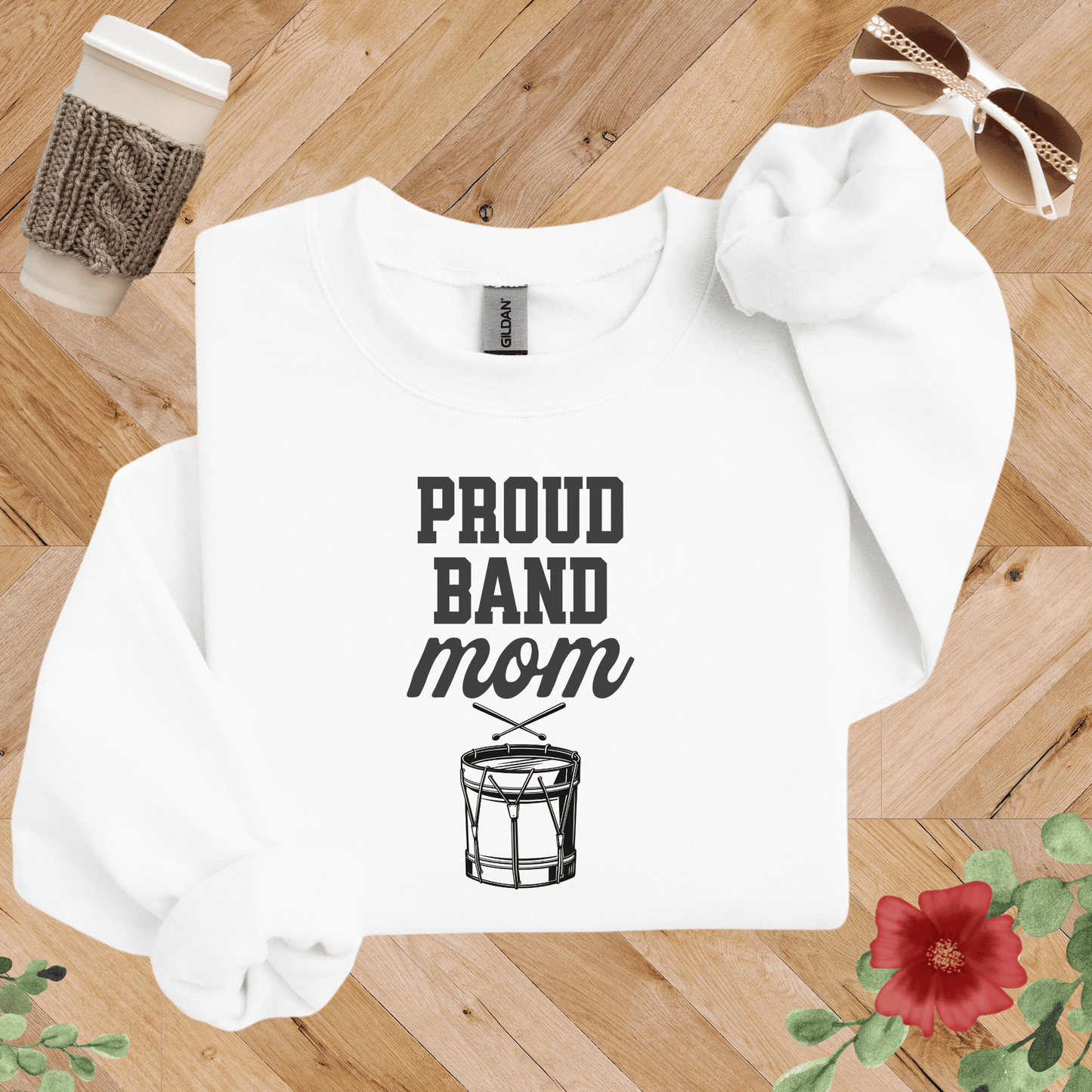 Proud Band Mom Drumline Sweatshirt