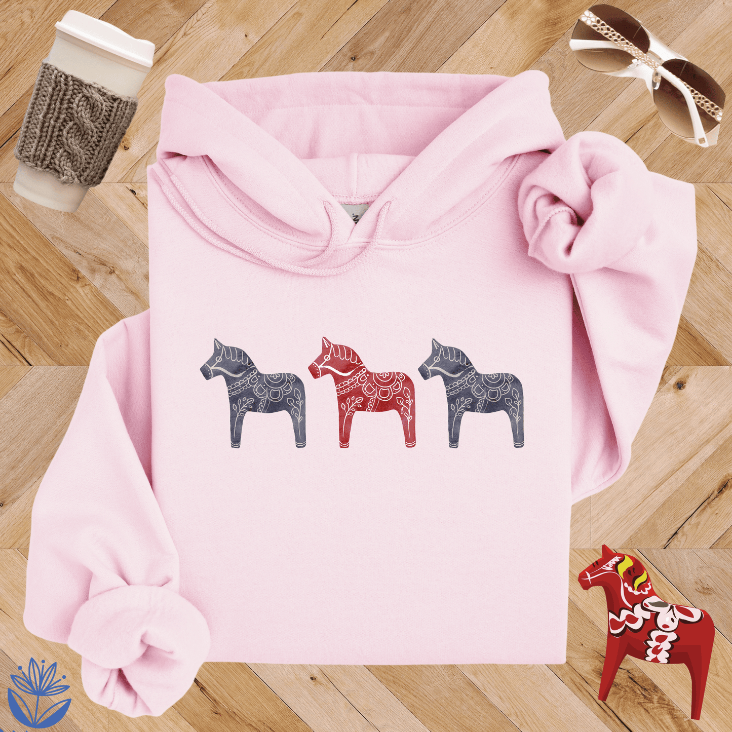 Dala Horse Trio Hoodie