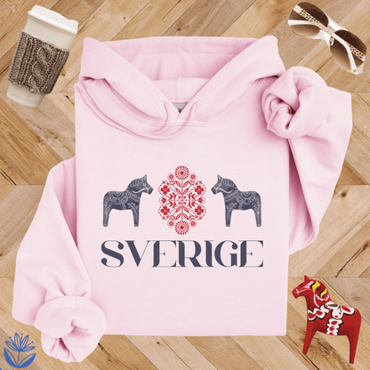 Sverige Dala Horse Hoodie