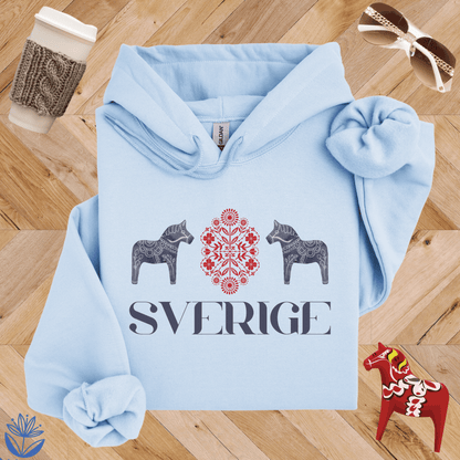 Sverige Dala Horse Hoodie