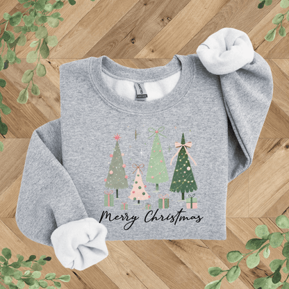 Christmas Trees + Bows Sweatshirt