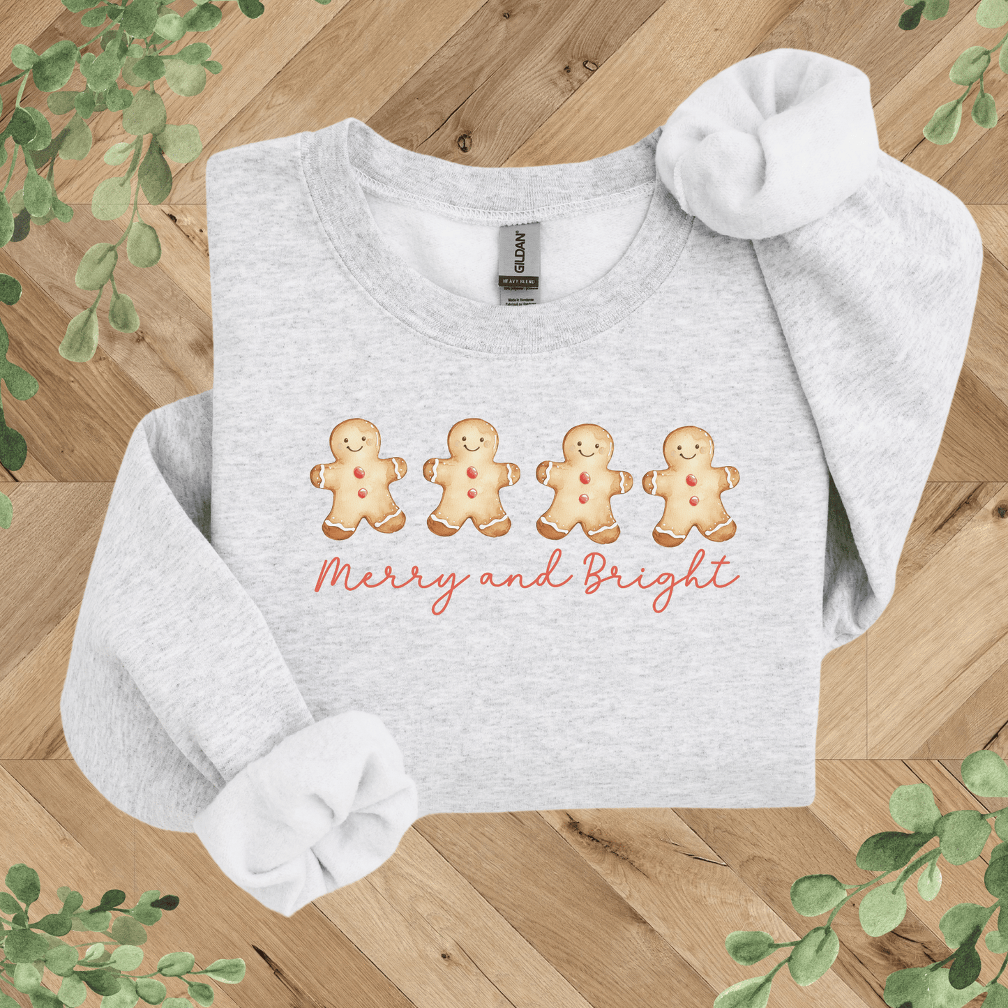 Merry + Bright Gingerbread Sweatshirt