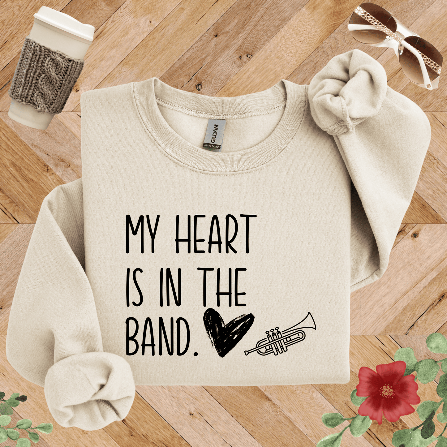 My Heart is in the Band Trumpet Sweatshirt