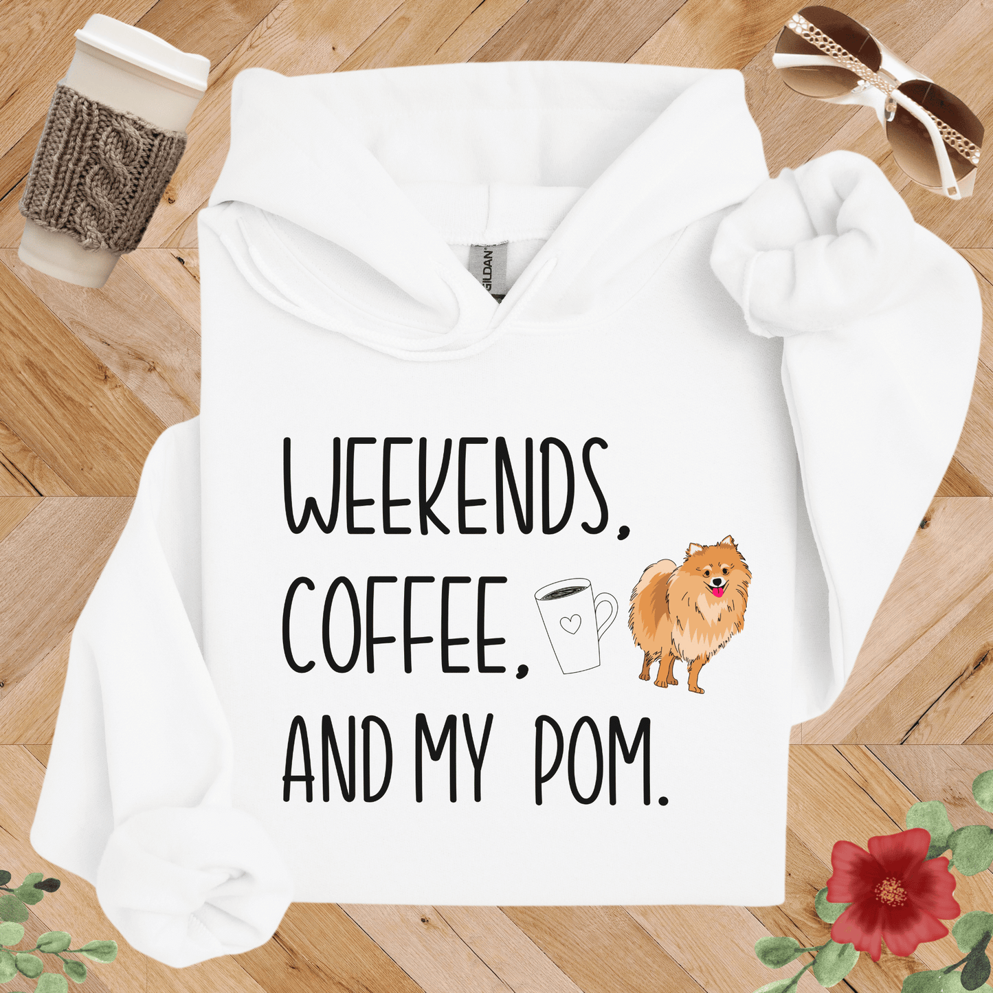 Weekends, Coffee, and My Pom Hoodie