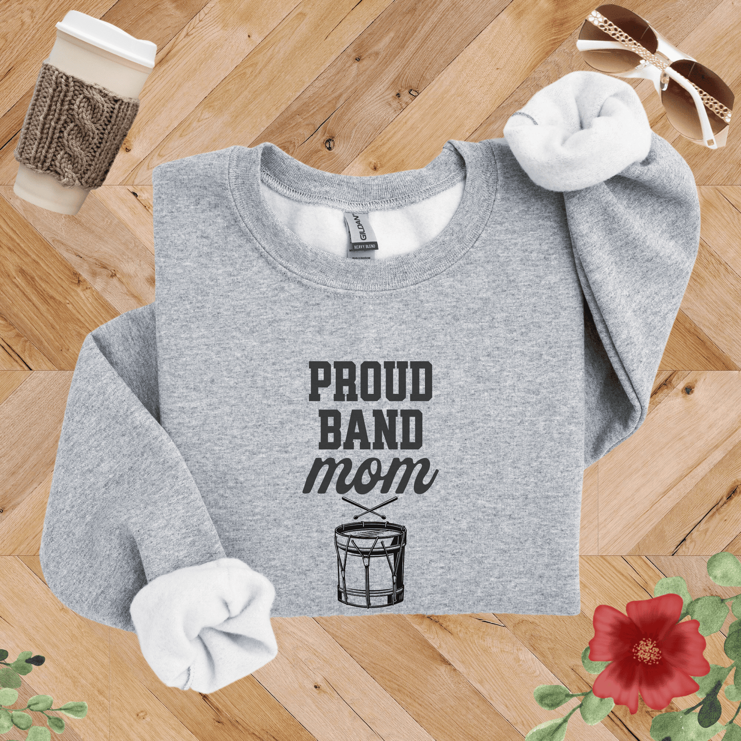 Proud Band Mom Drumline Sweatshirt