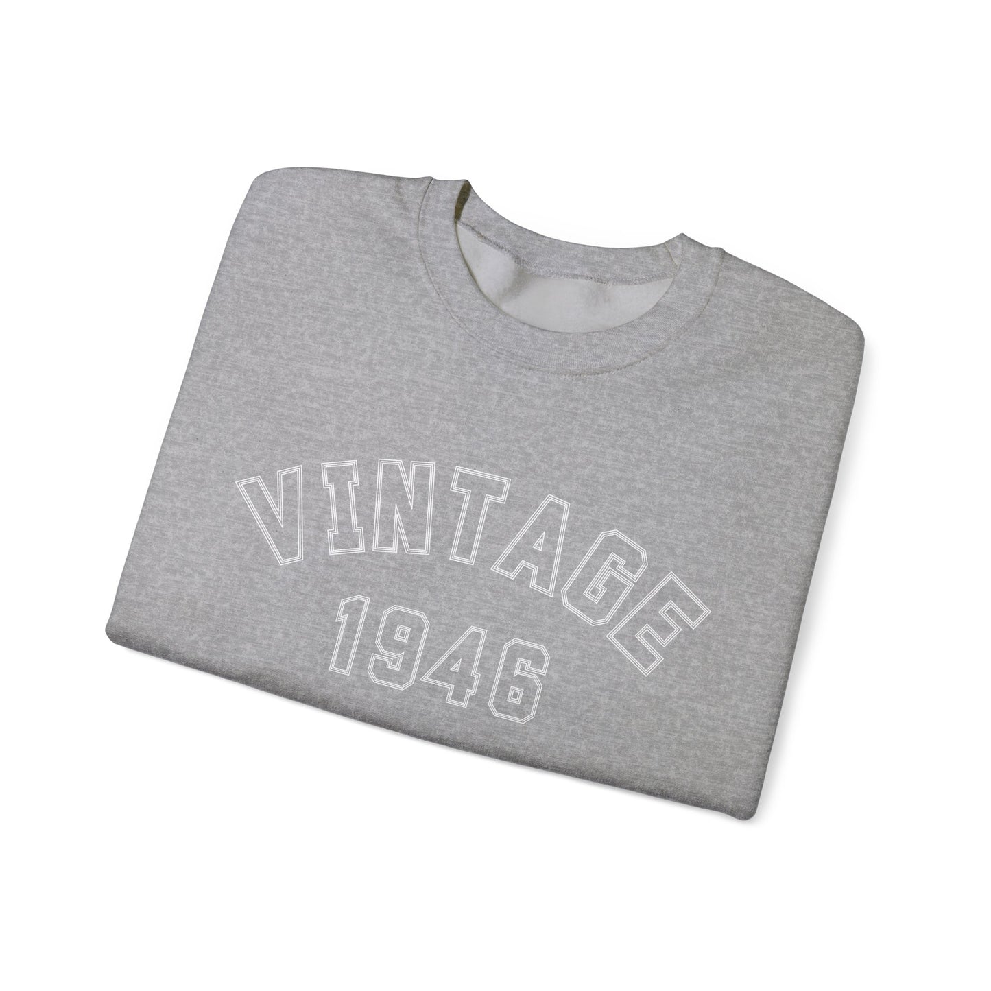 Vintage 1946 Sweatshirt - 80th Birthday Crewneck