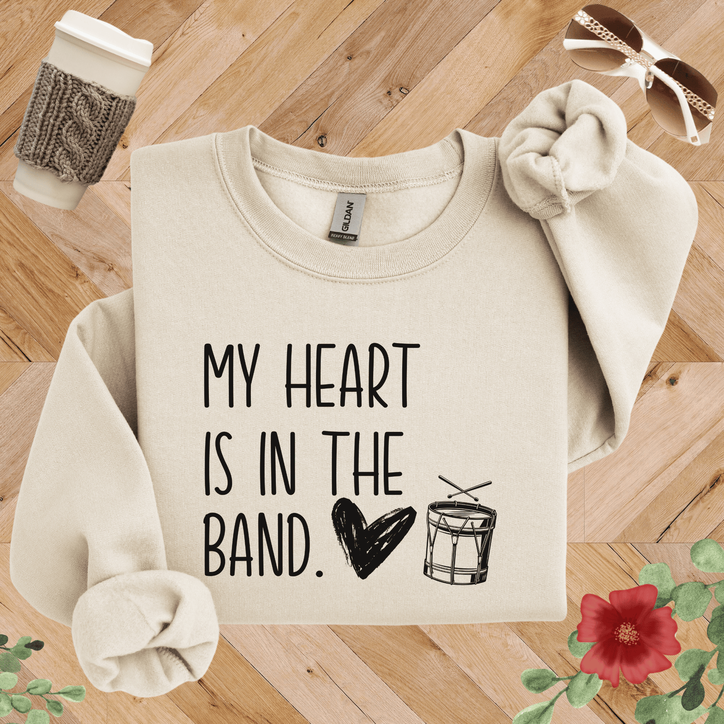 My Heart is in the Band Drumline Sweatshirt