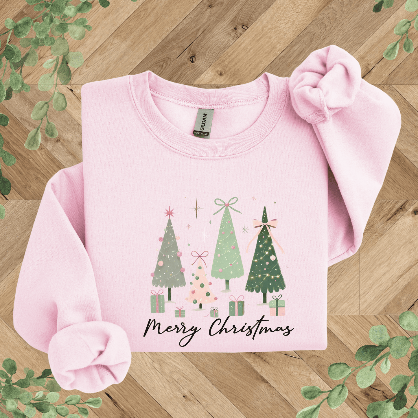 Christmas Trees + Bows Sweatshirt