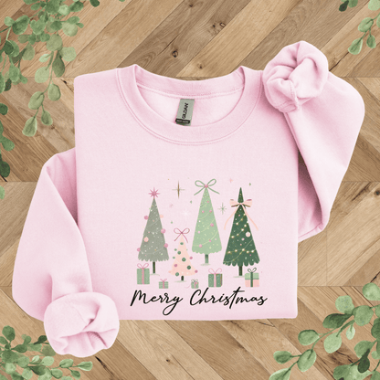 Christmas Trees + Bows Sweatshirt