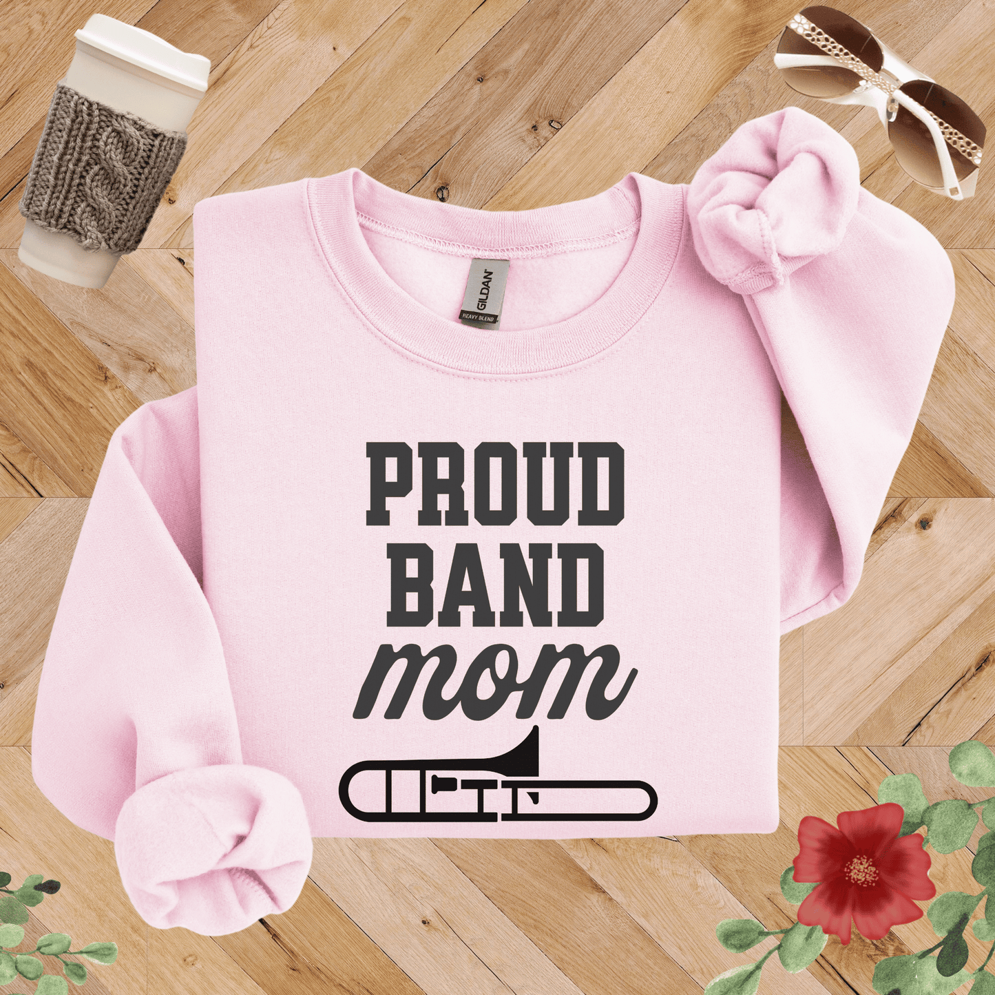 Proud Band Mom Trombone Sweatshirt