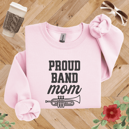 Proud Band Mom Trumpet Sweatshirt