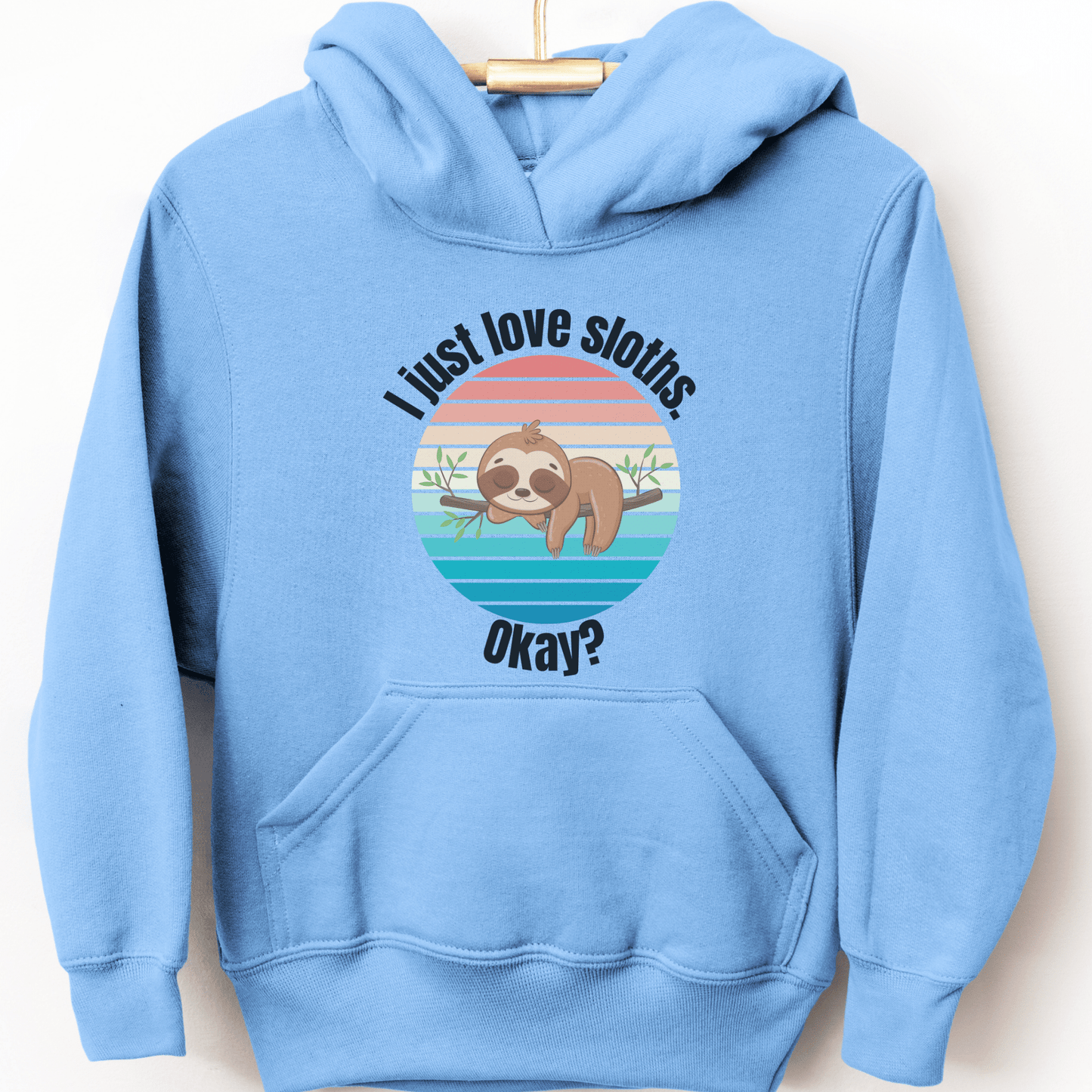 Sloth in Tree Youth Hoodie