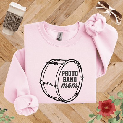 Proud Band Mom Drum Sweatshirt