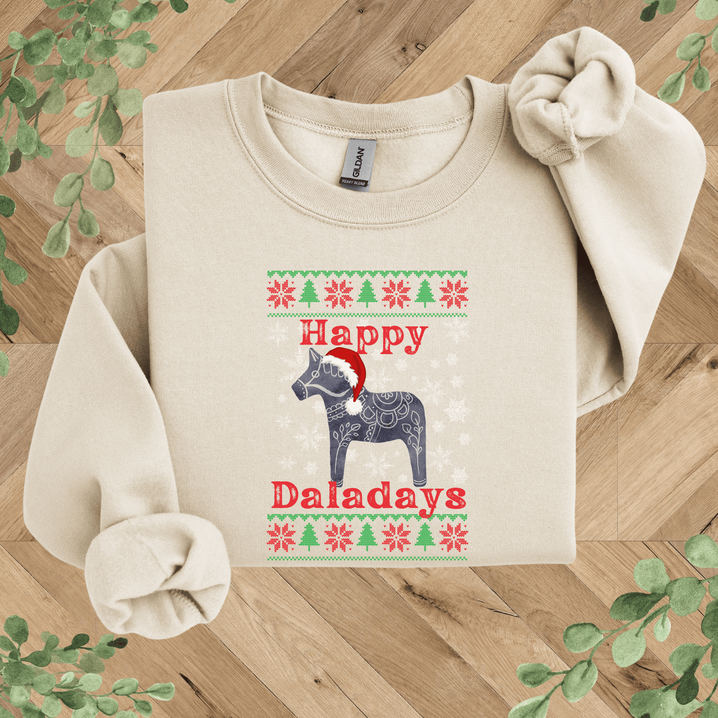 Dala Horse Ugly Christmas Sweatshirt