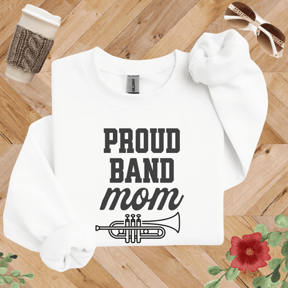 Proud Band Mom Trumpet Sweatshirt