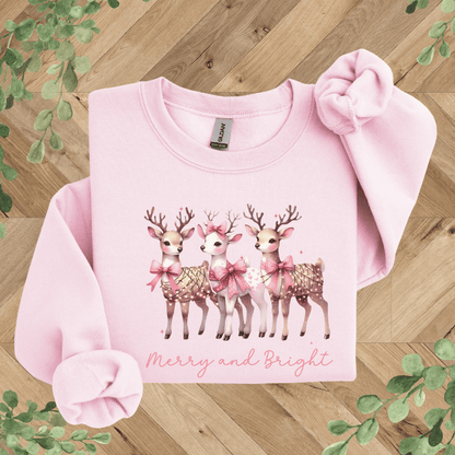 Merry + Bright Deer Sweatshirt