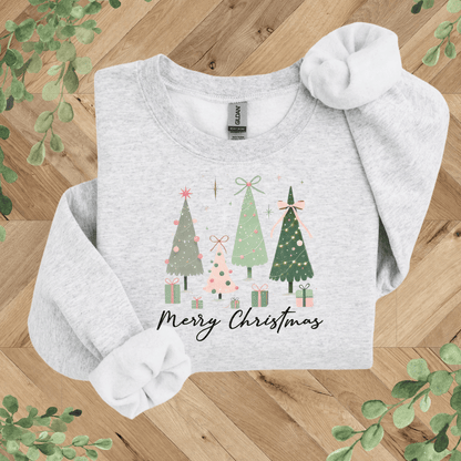 Christmas Trees + Bows Sweatshirt
