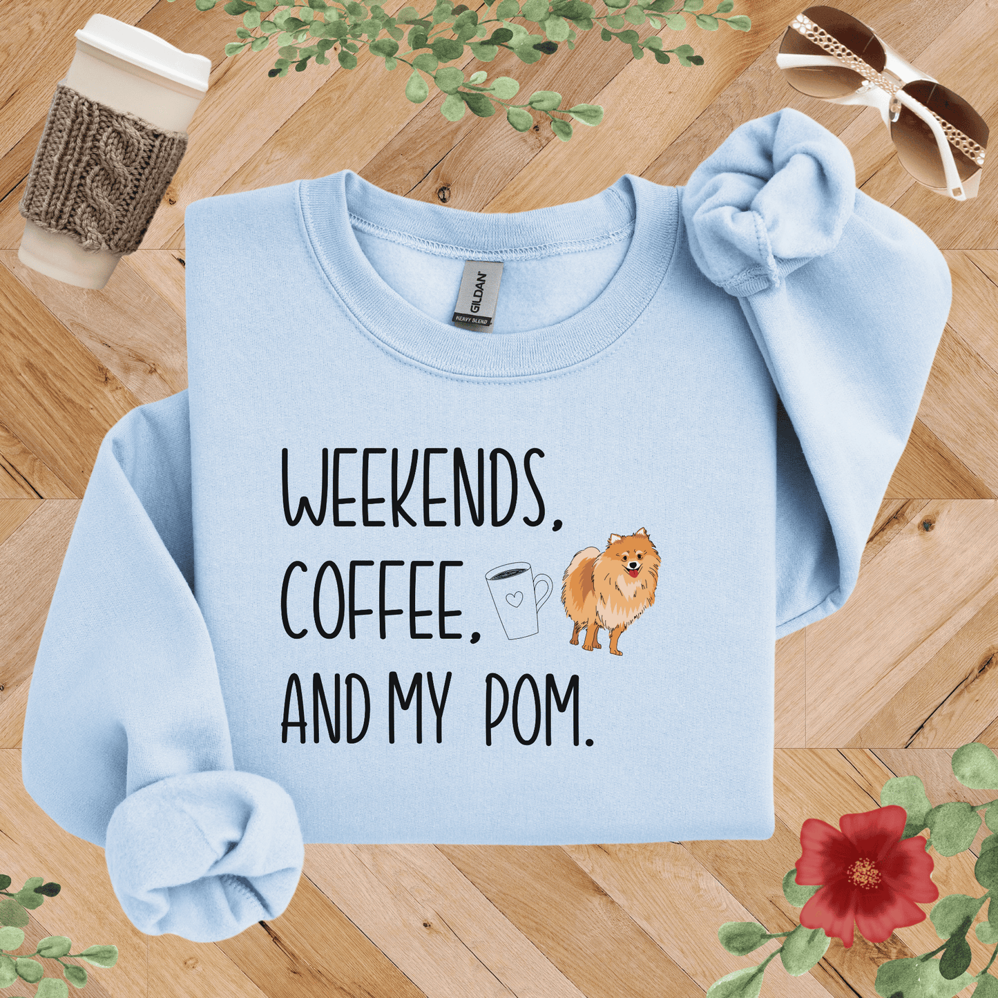 Weekends, Coffee, and My Pom Sweatshirt