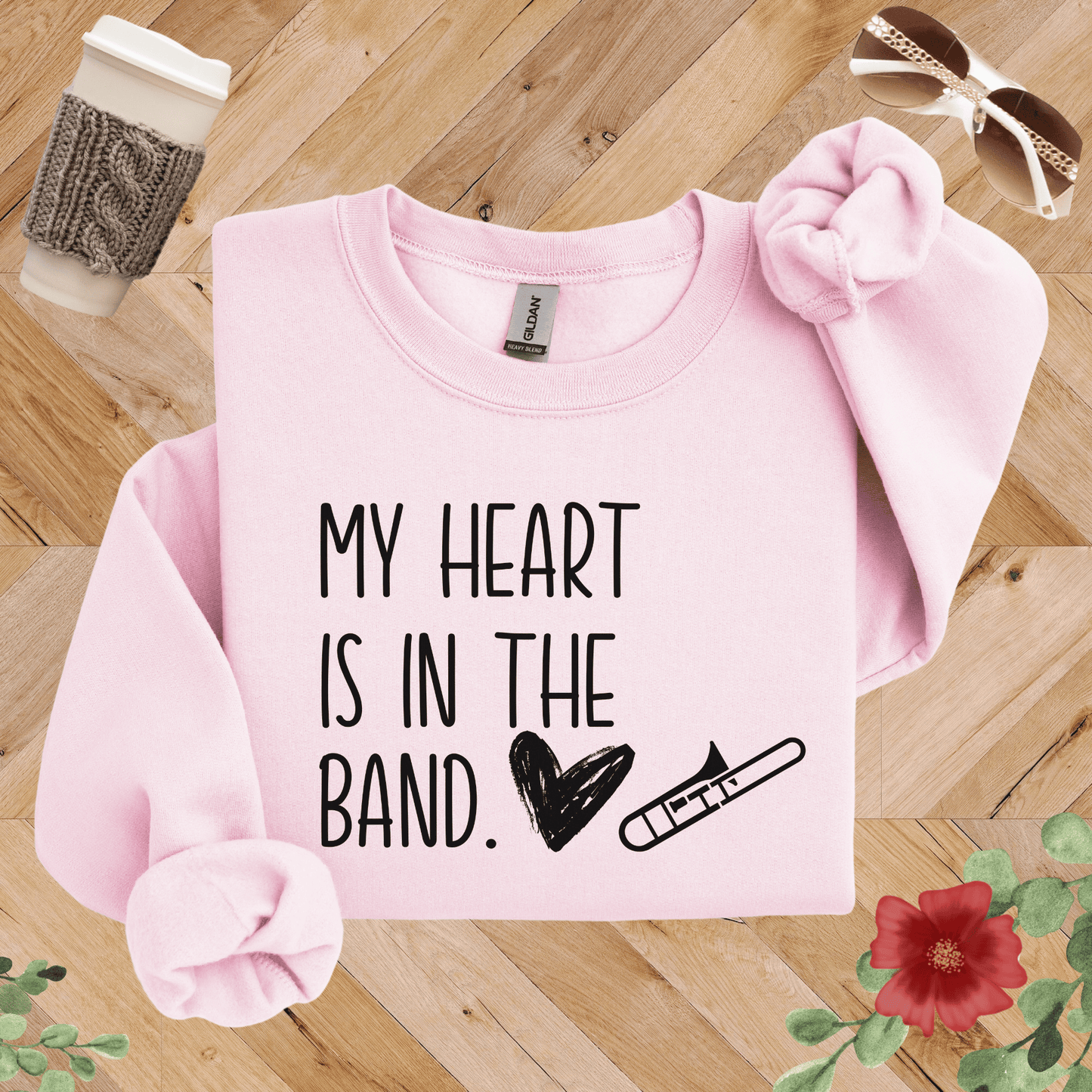 My Heart is in the Band Trombone Sweatshirt