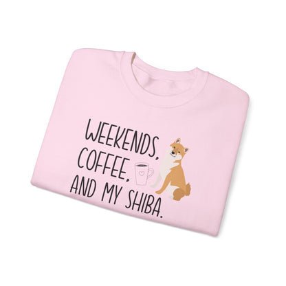 Weekends, Coffee, and My Shiba Inu Sweatshirt