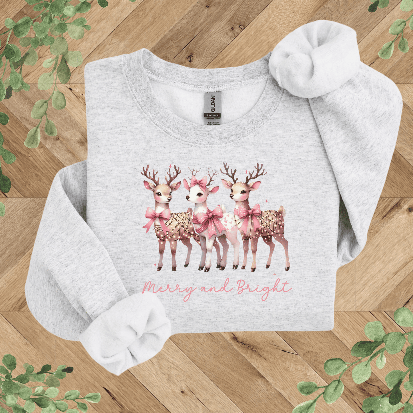Merry + Bright Deer Sweatshirt