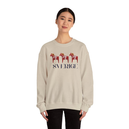 Sverige Red Horses Crewneck Sweatshirt