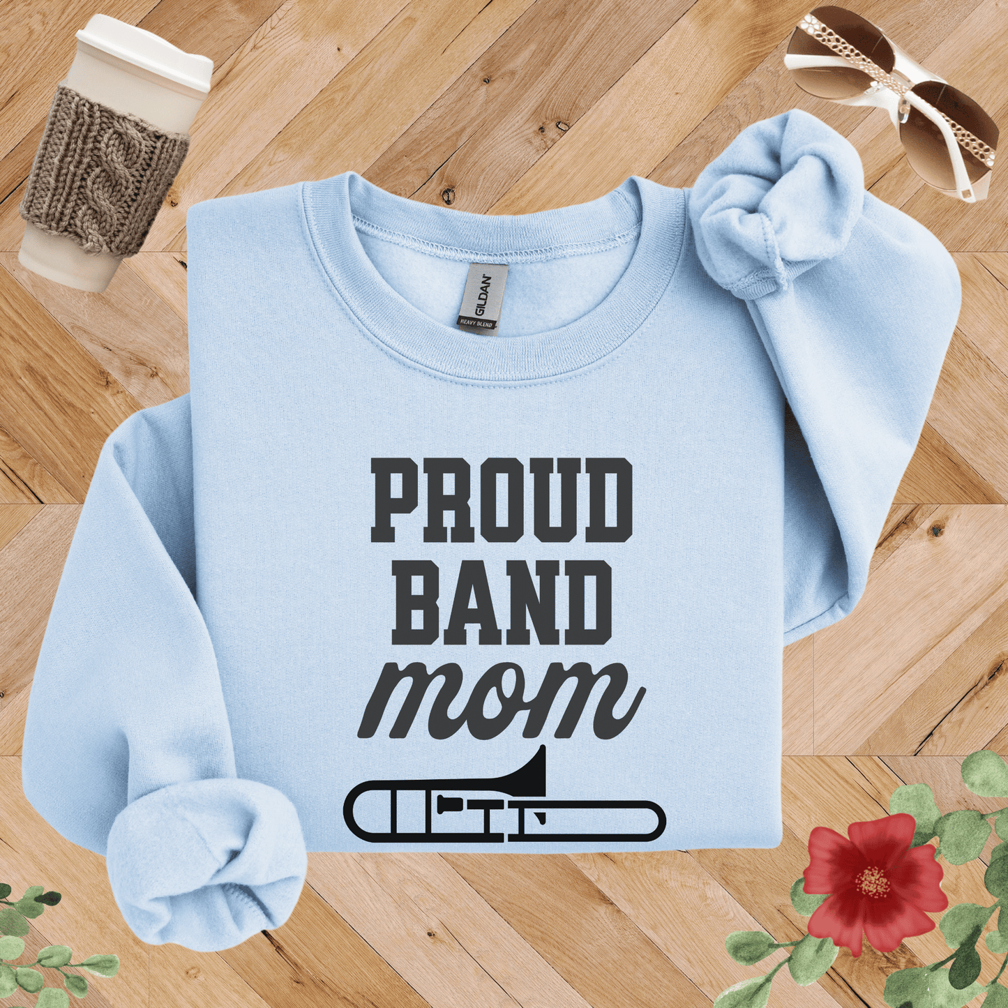 Proud Band Mom Trombone Sweatshirt
