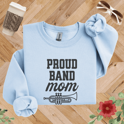 Proud Band Mom Trumpet Sweatshirt