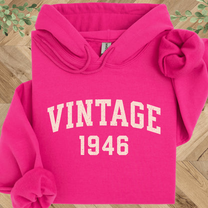 Vintage 1946 Hoodie – 80th Birthday Gift – Limited Edition 1946 Sweatshirt