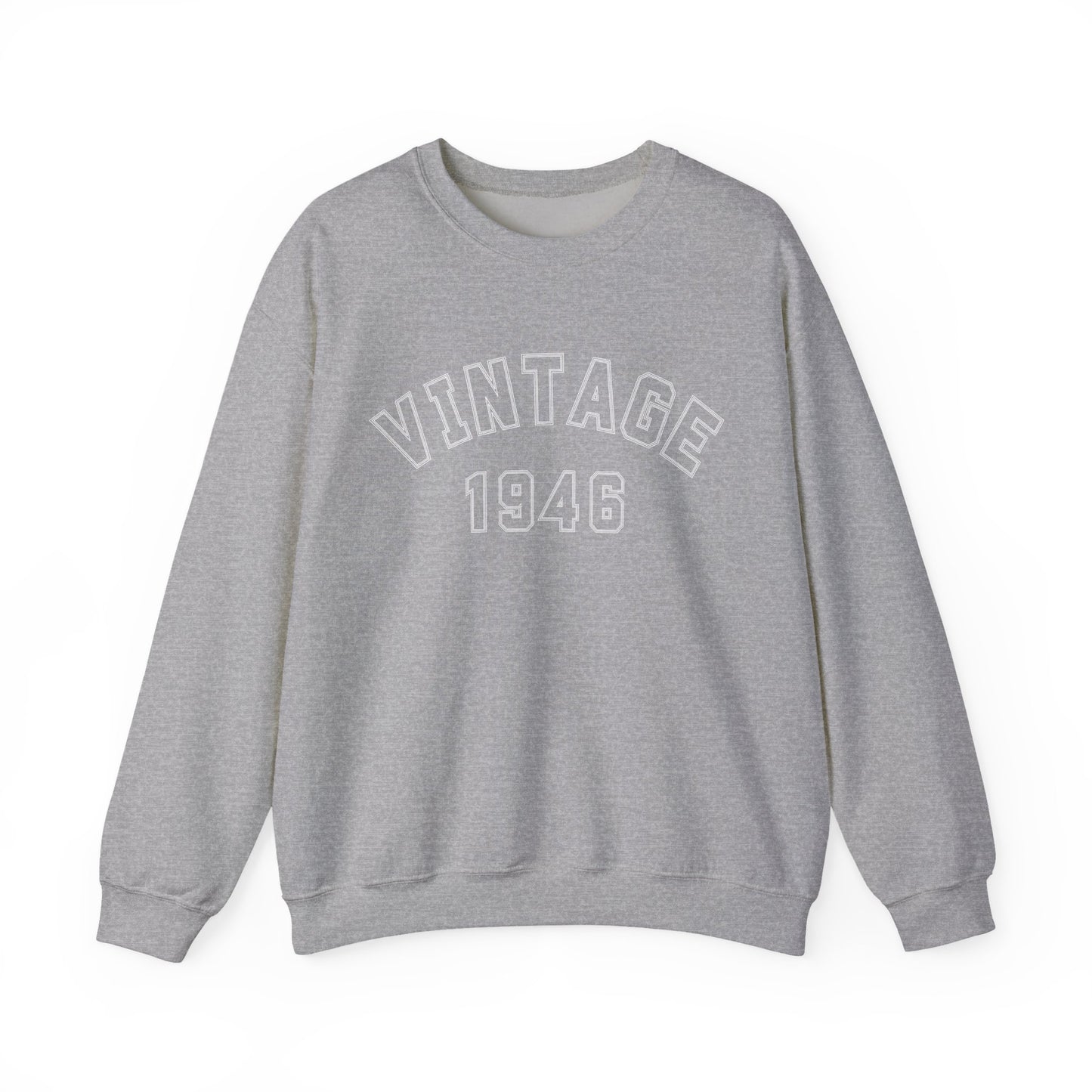 Vintage 1946 Sweatshirt - 80th Birthday Crewneck