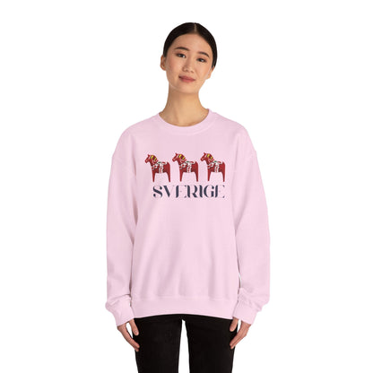 Sverige Red Horses Crewneck Sweatshirt