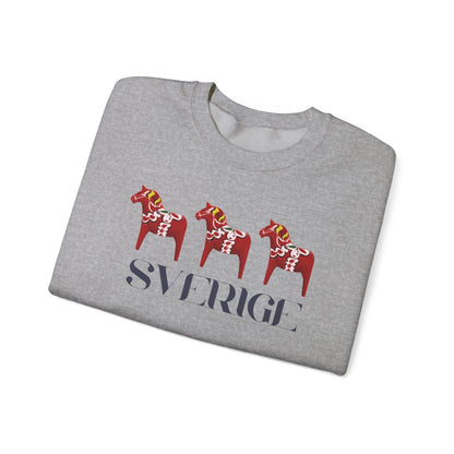 Sverige Red Horses Crewneck Sweatshirt